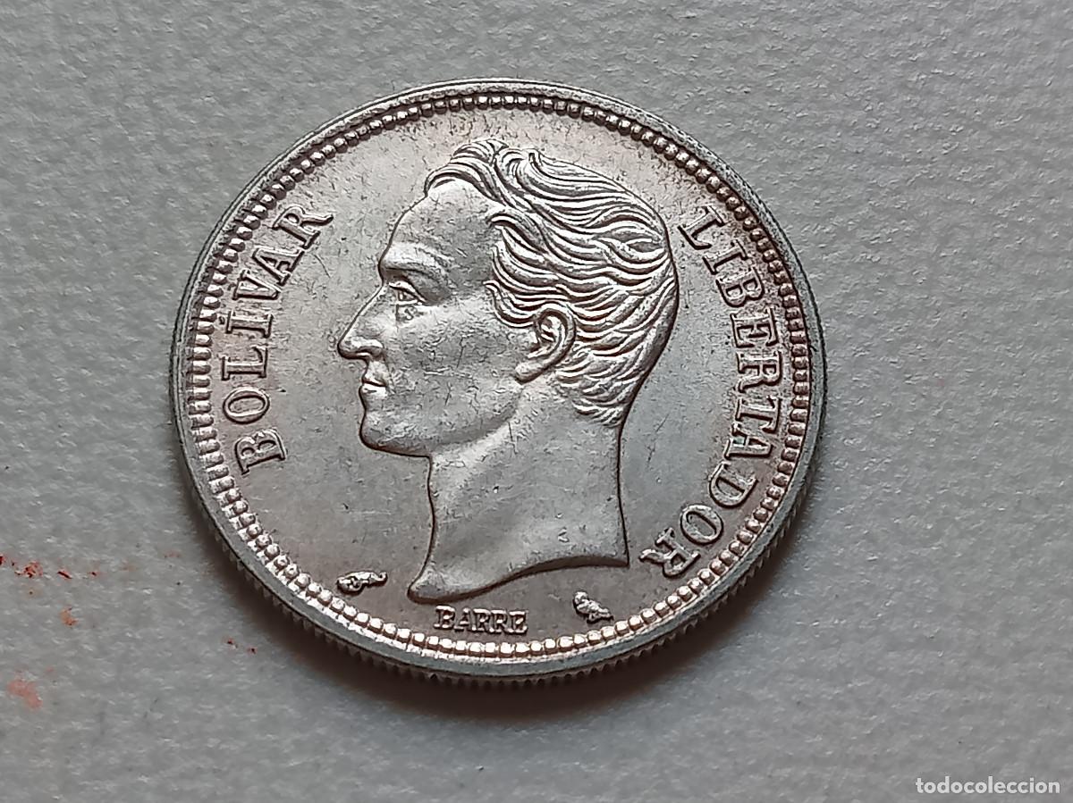 Monedas antiguas de Am&eacute;rica: VENEZUELA 1 BOL&Iacute;VAR PLATA 835 1960 Y# 37A SC