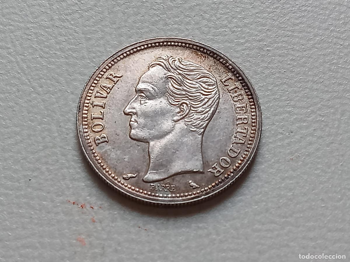 Monedas antiguas de Am&eacute;rica: VENEZUELA 1 BOL&Iacute;VAR PLATA 835 1965 Y# 37A SC-