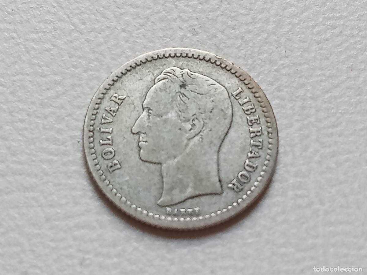 Monedas antiguas de Am&eacute;rica: VENEZUELA 1/2 BOLIVAR 1946 PLATA 835