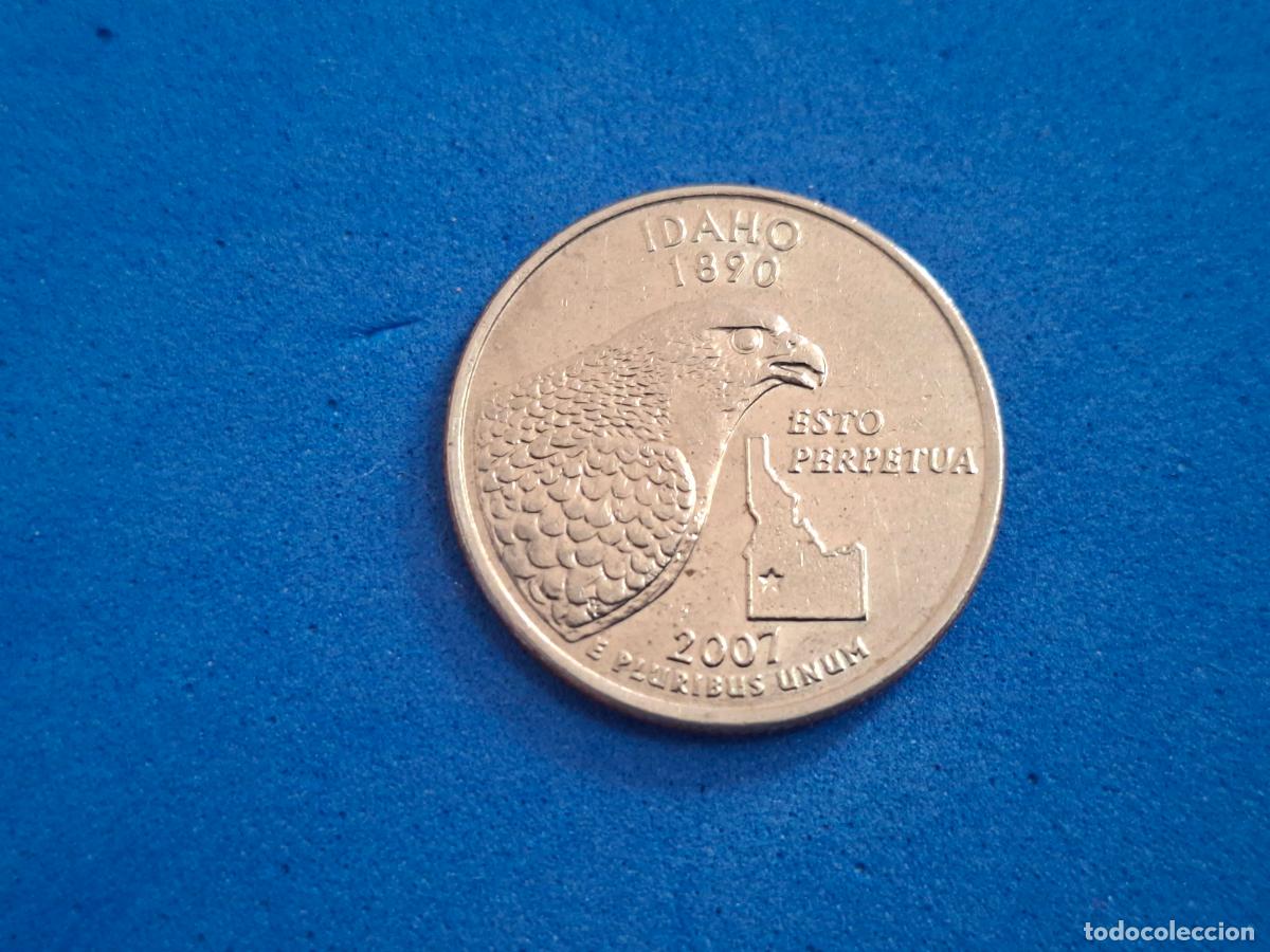 Monedas antiguas de Am&eacute;rica: MONEDA EEUU. USA. ESTADOS UNIDOS. QUARTER. IDAHO. 2007. D. Conmemorativa Programa de los 50 estados