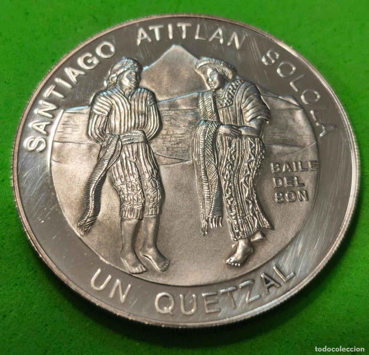 Monedas antiguas de Am&eacute;rica: GUATEMALA. A&Ntilde;O 1997. 1 QUETZAL PLATA (925). PESO 27 GR
