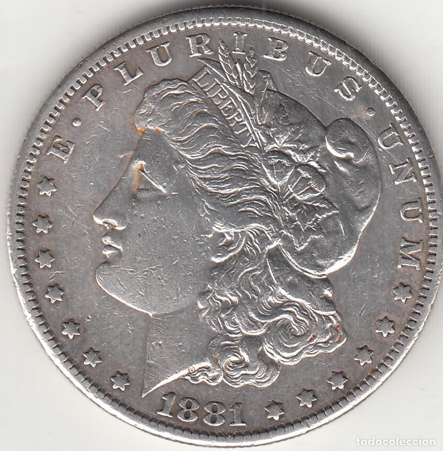 Monedas antiguas de Am&eacute;rica: USA: DOLLARS 1881 - SAN FRANCISCO / PLATA