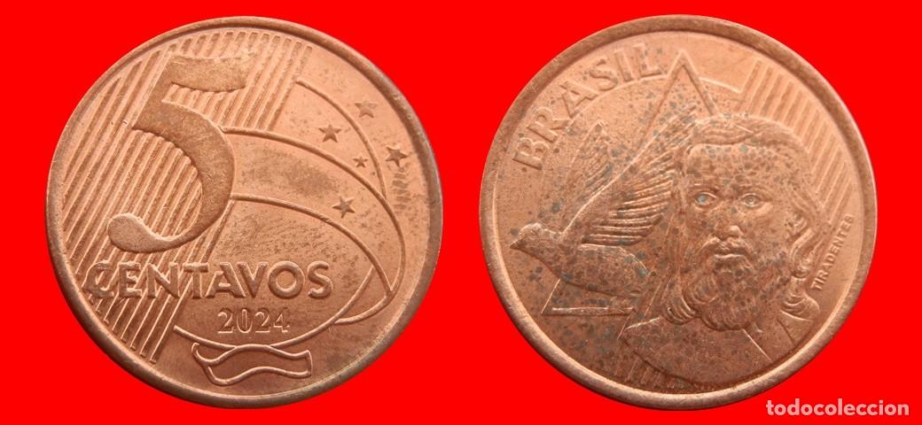 Monedas antiguas de Am&eacute;rica: 5 CENTAVOS 2024 BRASIL-156075