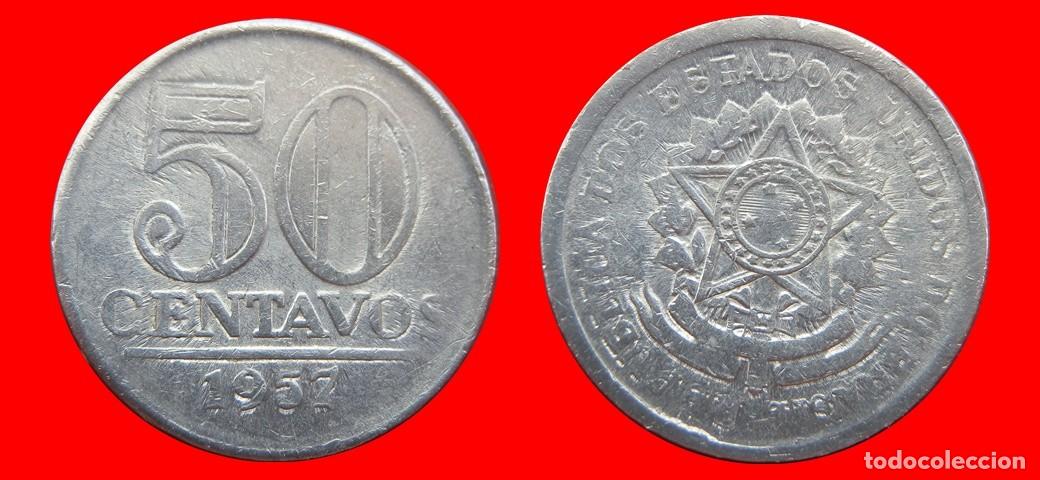 Monedas antiguas de Am&eacute;rica: 50 CENTAVOS 1957 BRASIL-156093