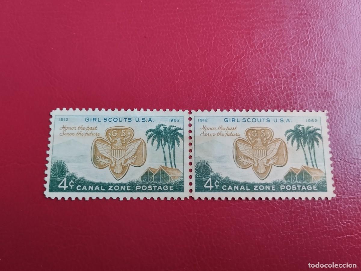 Monedas antiguas de Am&eacute;rica: ZONA DEL CANAL A&Ntilde;O 1962, SCOTT#156**MNH,INSIGNIA DE CENTAVOS DE LAS GRILS SCOUTS Y CAMPAMENTO