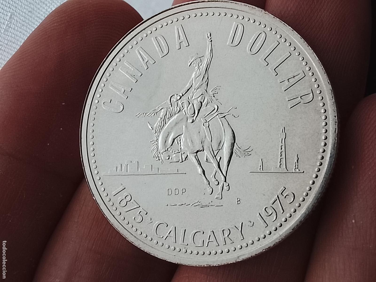 Monedas antiguas de Am&eacute;rica: 1 DOLAR DOLLAR CANADA 1975 PLATA. CALGARY, PLATA