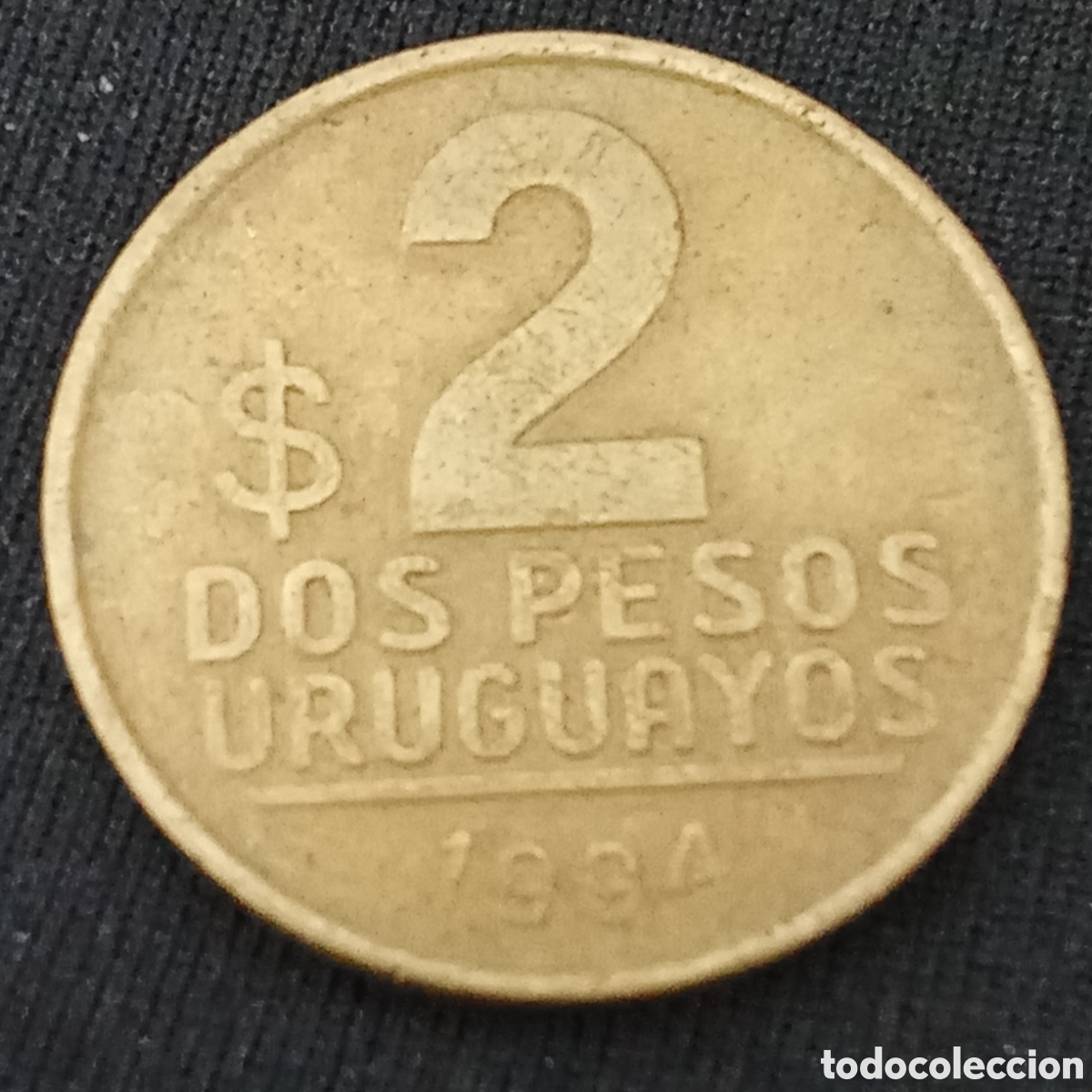 Monedas antiguas de Am&eacute;rica: Uruguay 2 pesos 1994 - Foto 2