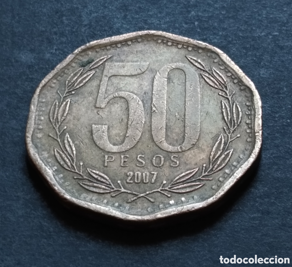 Monedas antiguas de Am&eacute;rica: MONEDA - CHILE 50 PESOS 2007 - Foto 3