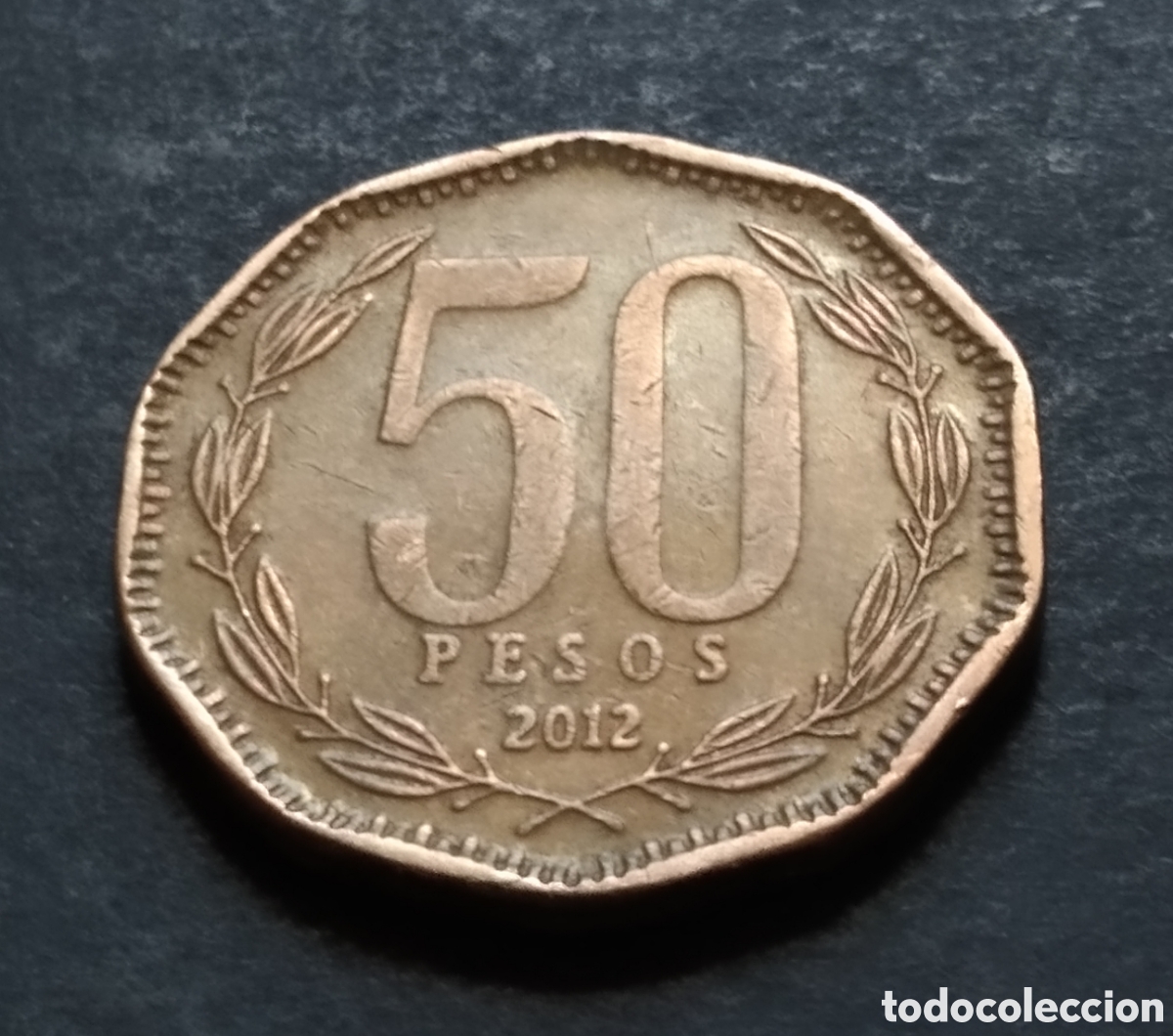 Monedas antiguas de Am&eacute;rica: MONEDA - CHILE 50 PESOS 2012 - Foto 3