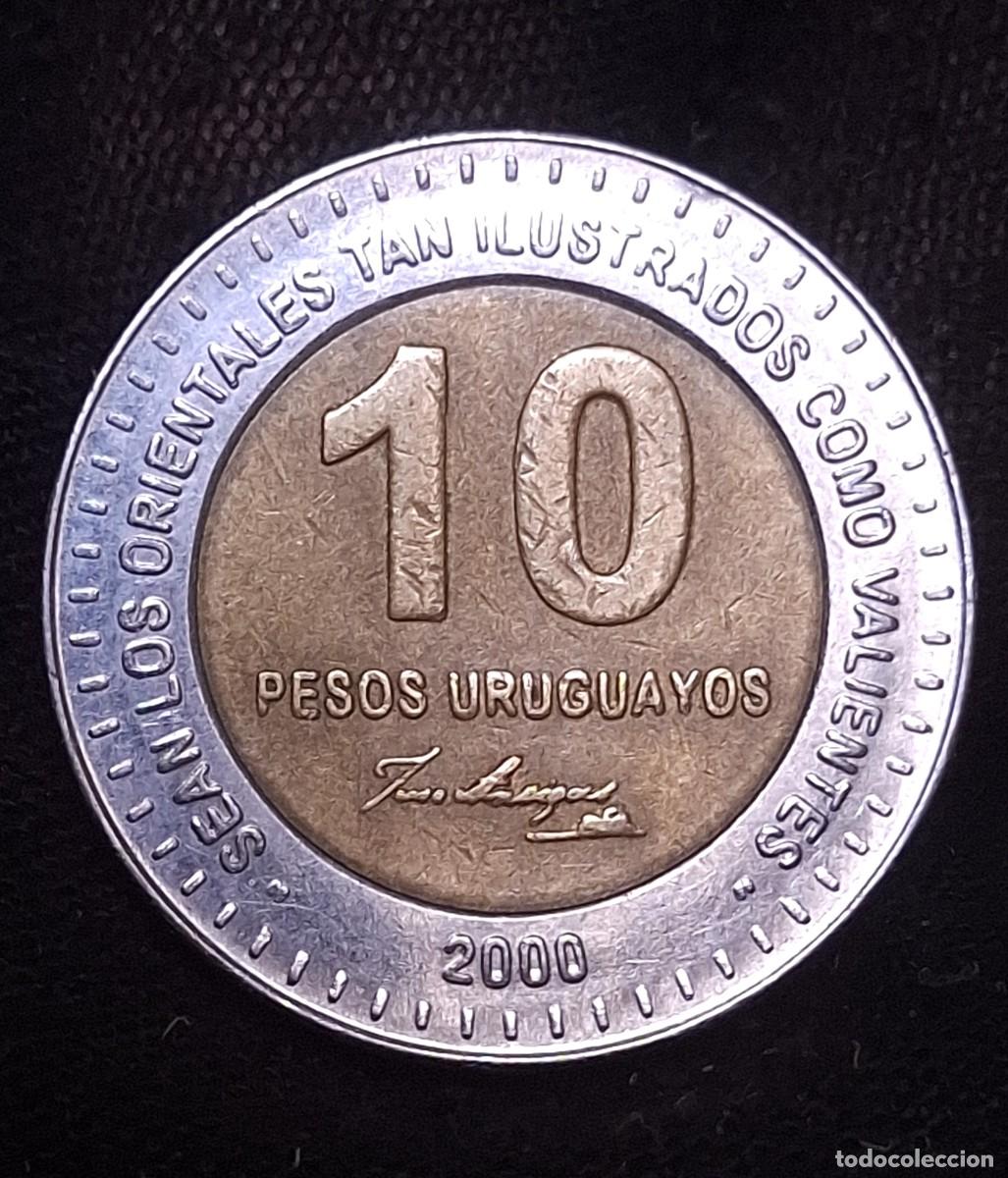 Monedas antiguas de Am&eacute;rica: Uruguay - 10 Pesos 2000 - Foto 2