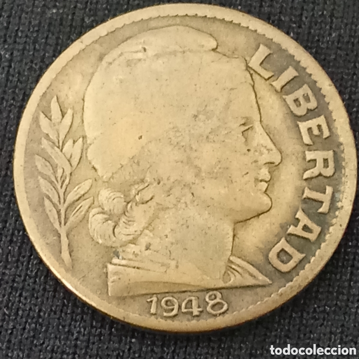 Monedas antiguas de Am&eacute;rica: Argentina 10 centavos 1948 - Foto 1