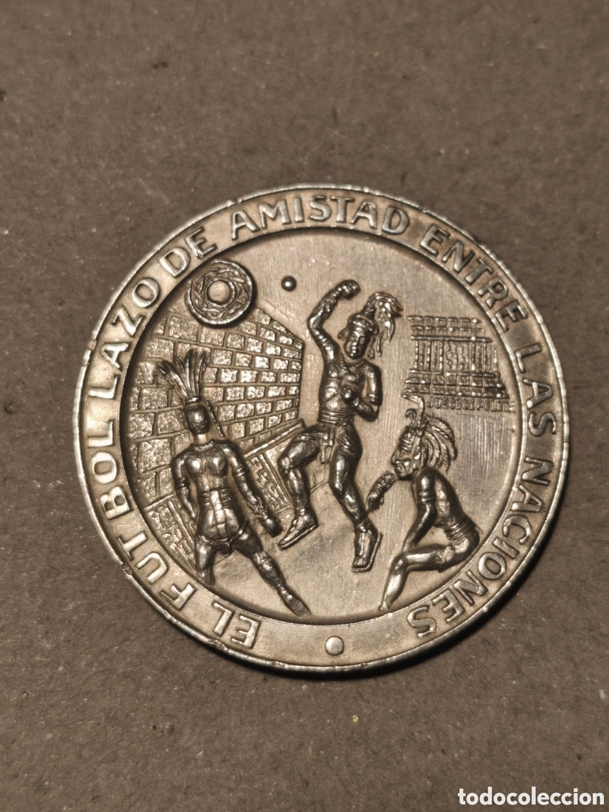 Monedas antiguas de Am&eacute;rica: Medalla Copa Mundial FIFA M&eacute;xico 1970 plata 0.999