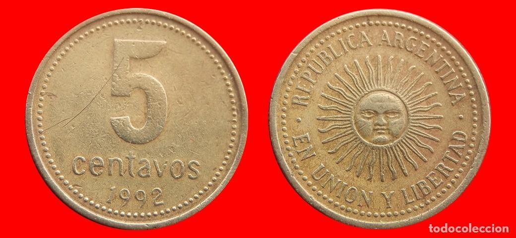 Monedas antiguas de Am&eacute;rica: 5 CENTAVOS 1992 ARGENTINA-156138