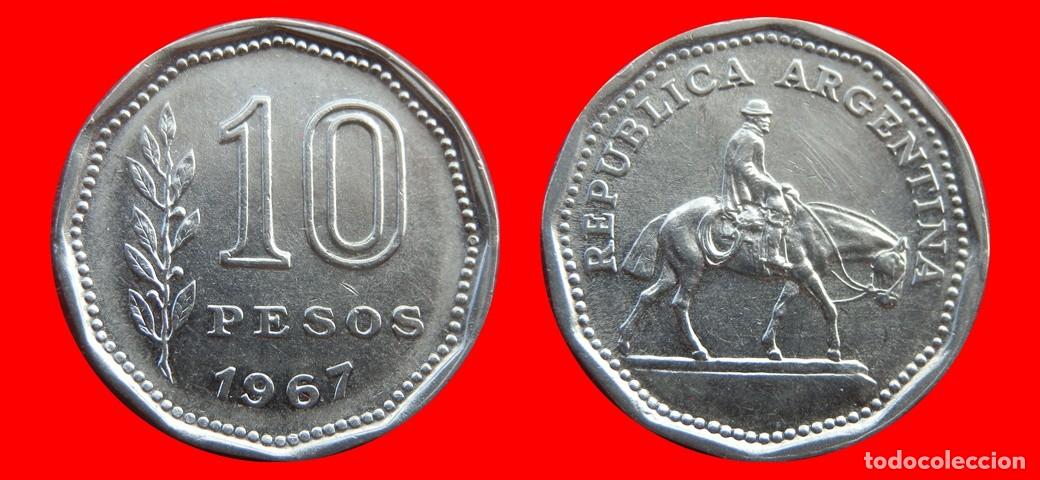 Monedas antiguas de Am&eacute;rica: 10 PESOS 1967 ARGENTINA-156143