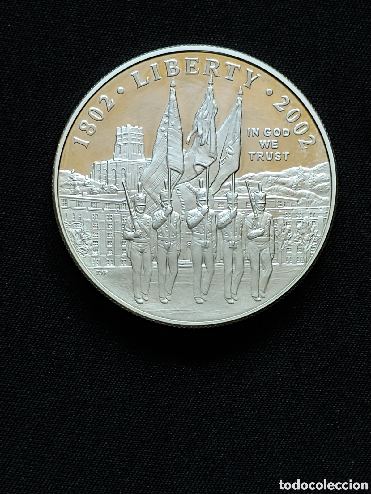 Monedas antiguas de Am&eacute;rica: Estados Unidos, One Dollar 2002, plata .900 mls., Proof, S/C