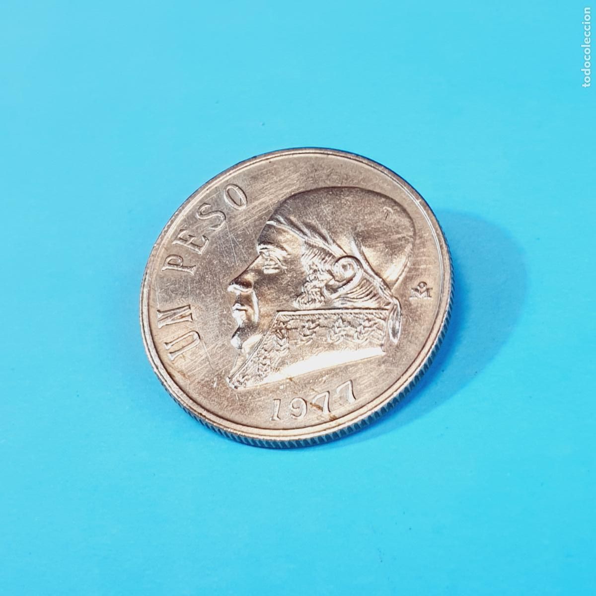 Monedas antiguas de Am&eacute;rica: MONEDA-M&Eacute;XICO-UN PESO-1977-BUEN ESTADO-VER FOTOGRAF&Iacute;AS.