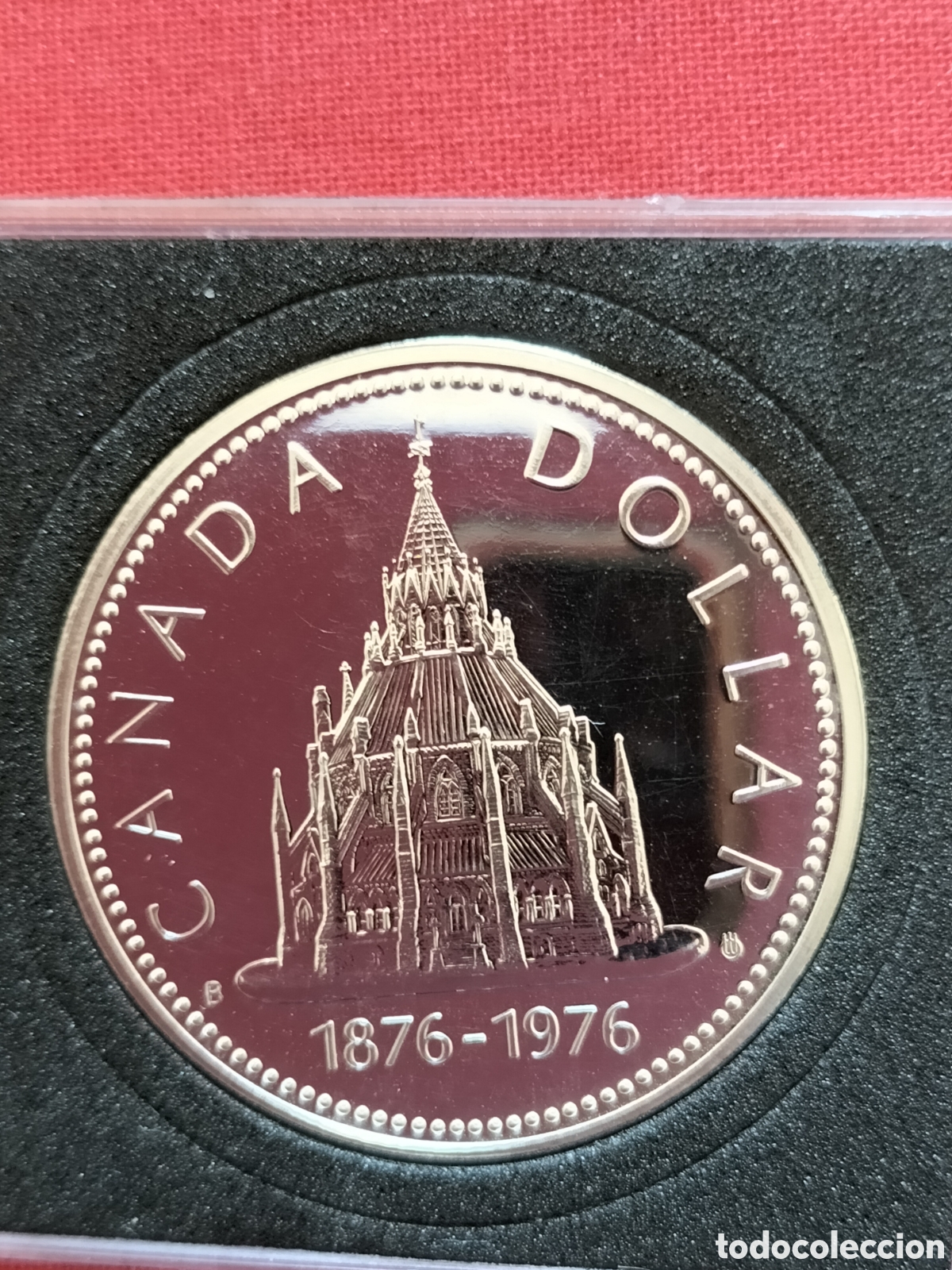 Monedas antiguas de Am&eacute;rica: Dollaro canadese 1976 FDC proof - Foto 2