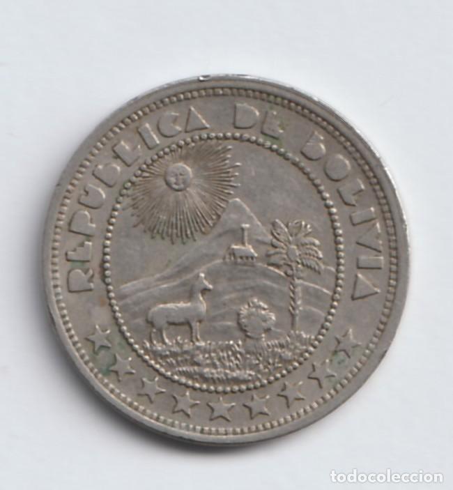 Monedas antiguas de Am&eacute;rica: Bolivia 10 centavos 1937 KM# 180