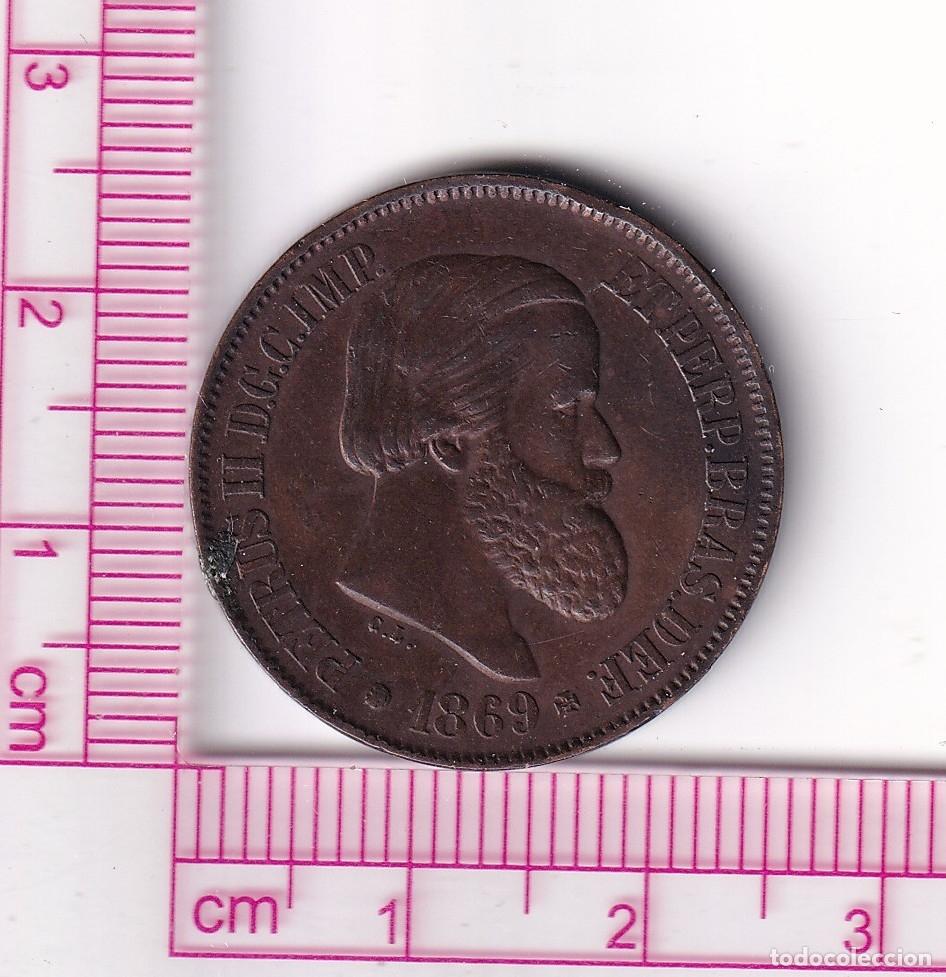 Monedas antiguas de Am&eacute;rica: CR5066 MONEDA 20 REIS BRASIL BRUSELAS 1869