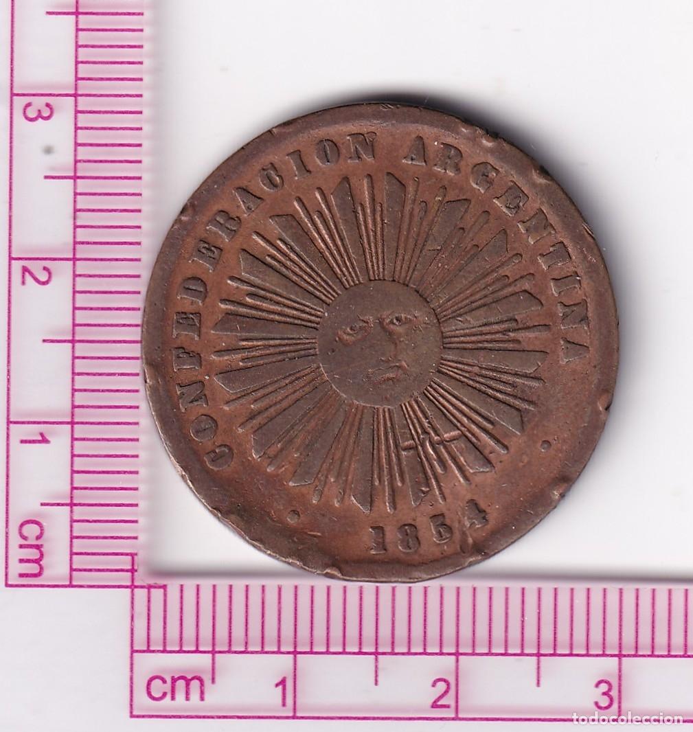 Monedas antiguas de Am&eacute;rica: CR5067 MONEDA 2 CENTAVOS CONFEDERACION ARGENTINA BIRMINGHAM 1854