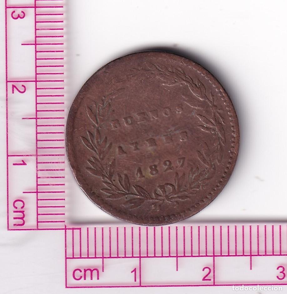 Monedas antiguas de Am&eacute;rica: CR5071 MONEDA 5/10 DE REAL PROVINCIA DE BUENOS AIRES 1827
