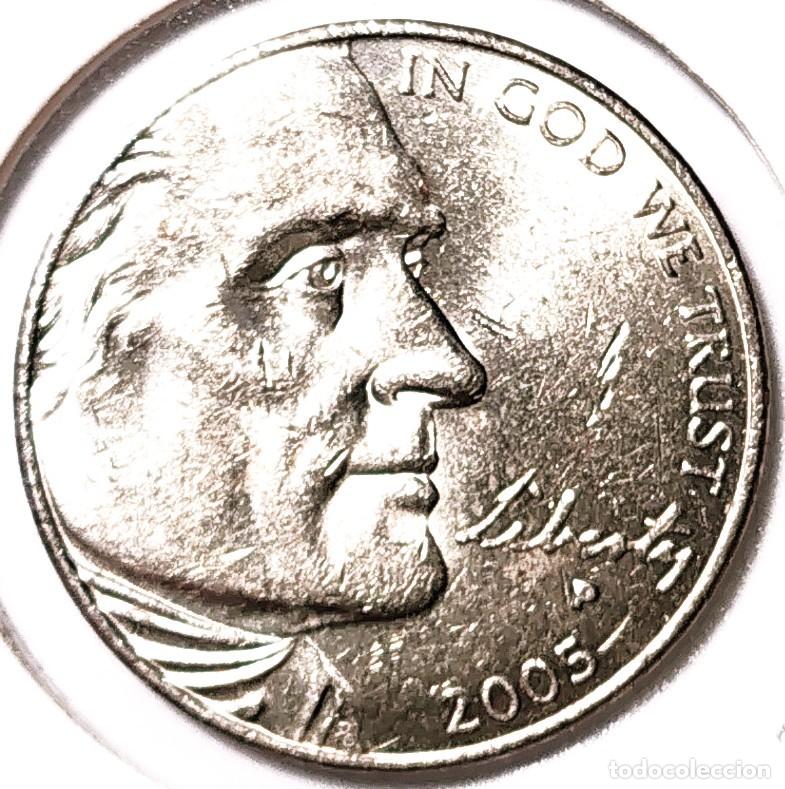 Monedas antiguas de Am&eacute;rica: ESTADOS UNIDOS (1981-) - 5 CENTAVOS 2005 P - BICENTENARIO DE LA EXPEDICION DE LEWIS Y CLARK-BISONTE
