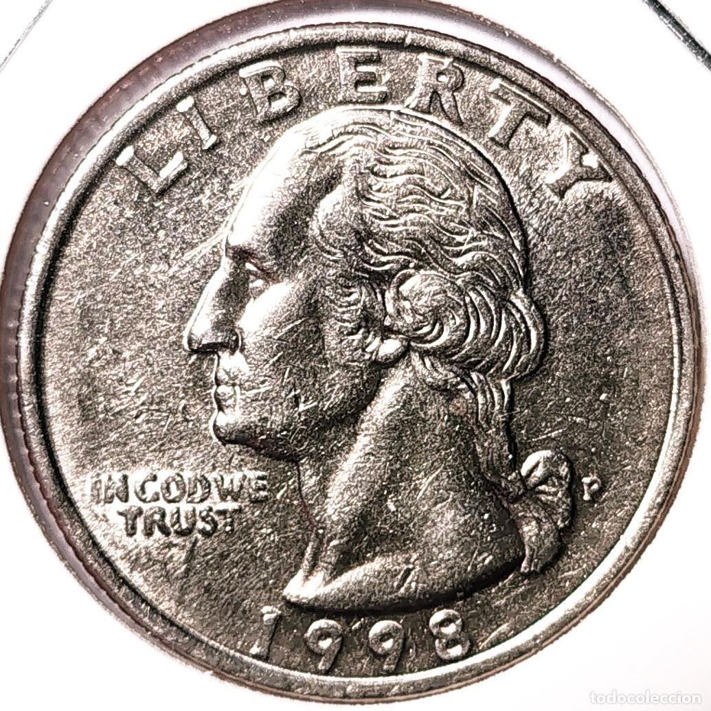 Monedas antiguas de Am&eacute;rica: ESTADOS UNIDOS (1981-) - 25 CENTAVOS 1998 P - G. WASHINGTON - A - 5,67 GR. COBRE NIQUELADO