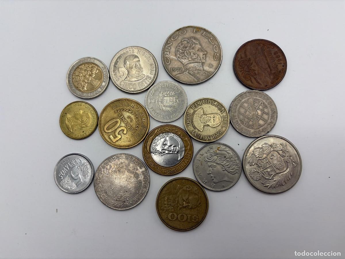 Monedas antiguas de Am&eacute;rica: LOTE DE 15 MONEDAS DE AM&Eacute;RICA. VER FOTOS