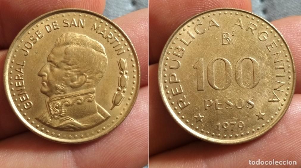 Monedas antiguas de Am&eacute;rica: ARGENTINA 100 PESOS 1979 San Mart&iacute;n