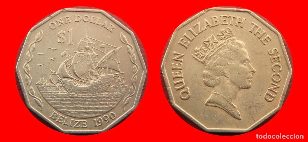 Monedas antiguas de Am&eacute;rica: 1 DOLAR 1990 BELIZE-156186