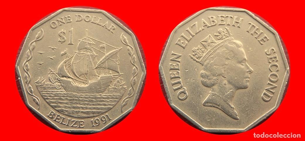 Monedas antiguas de Am&eacute;rica: 1 DOLAR 1991 BELIZE-156187