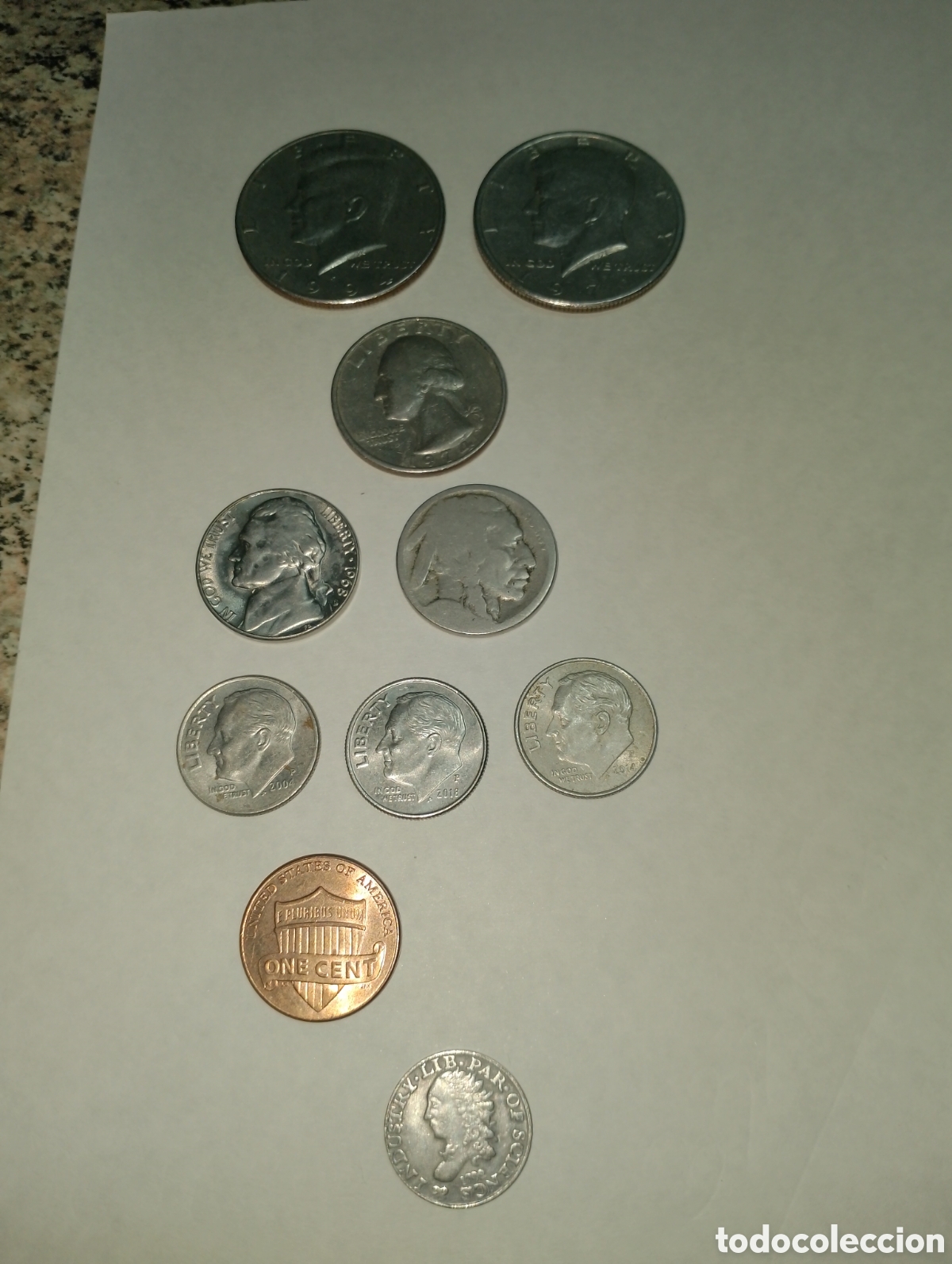 Monedas antiguas de Am&eacute;rica: Lote de monedas de los EE UU - Foto 1