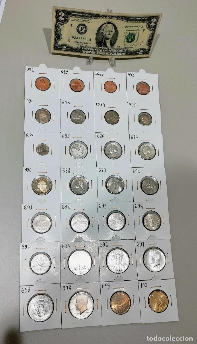 Monedas antiguas de Am&eacute;rica: Monedas de EEUU siglo XX y XXI