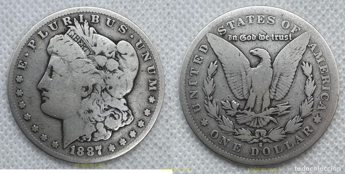 Monedas antiguas de Am&eacute;rica: 5583 ESTADOS UNIDOS 1887 USA 1 DOLLAR 1887