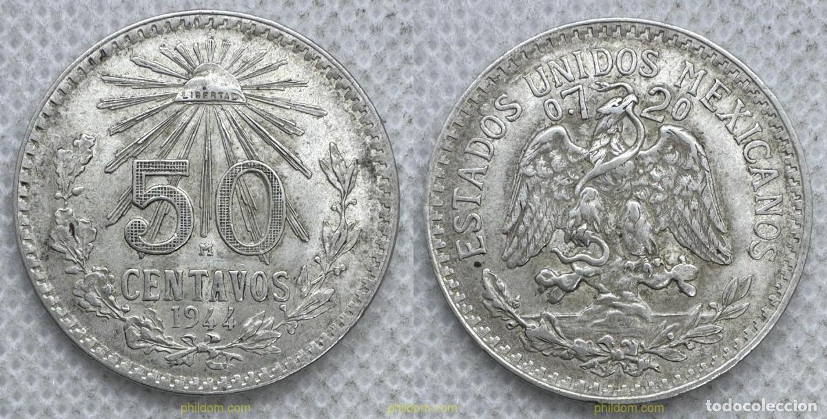Monedas antiguas de Am&eacute;rica: 5576 MEXICO 1944 MEXICO 50 CENTAVOS 1944