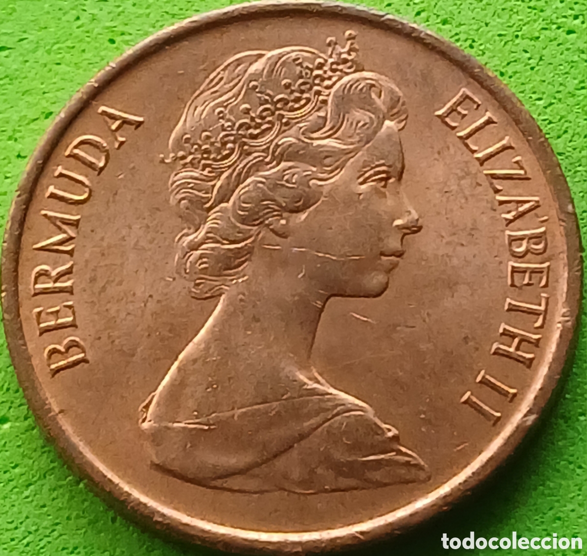 Monedas antiguas de Am&eacute;rica: Bermudas one cent 1971 km#15 - Foto 2