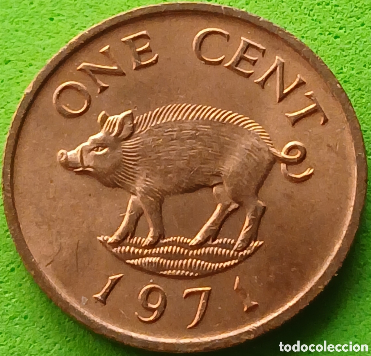 Monedas antiguas de Am&eacute;rica: Bermudas one cent 1971 km#15 - Foto 1