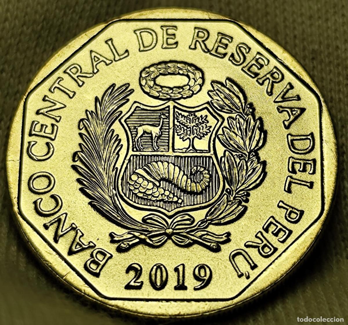 Alte M&uuml;nzen aus Amerika: Per&uacute; 1 Sol 2019 &ldquo;Mono Choro cola Amarilla&rdquo; Sin Circular Lote 2504