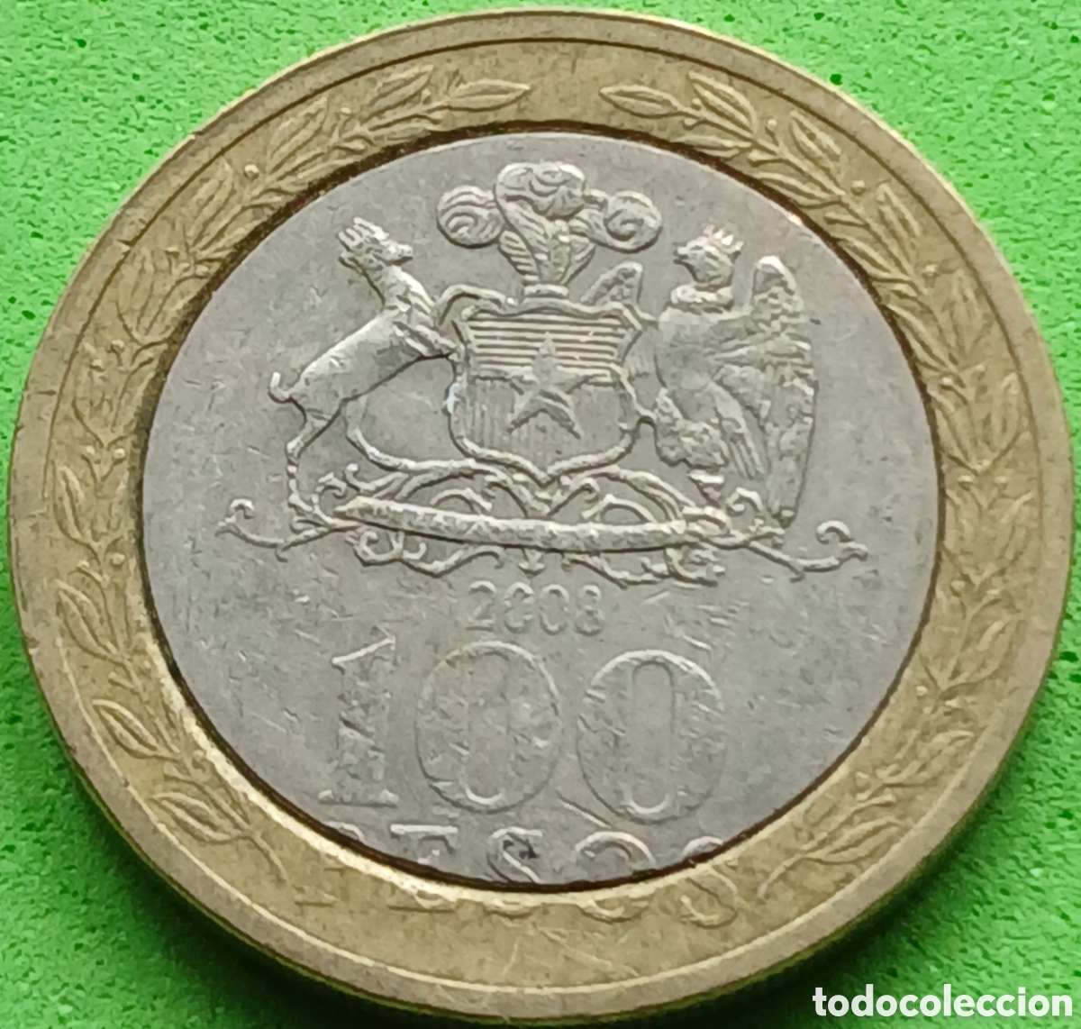 Monedas antiguas de Am&eacute;rica: Chile 100 pesos 2008 km#236 - Foto 1