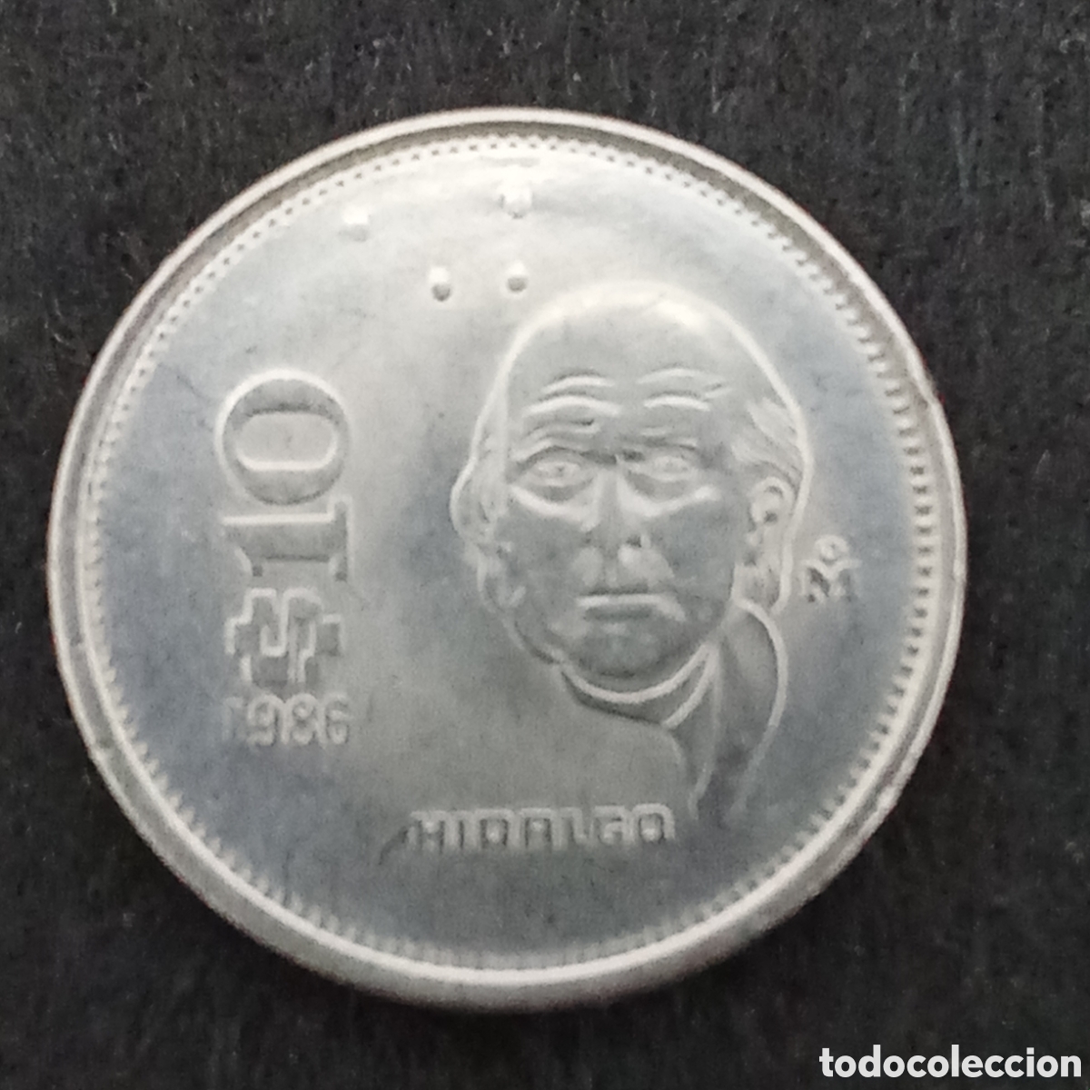 Monedas antiguas de Am&eacute;rica: Mexico 10 pesos a&ntilde;o 1986