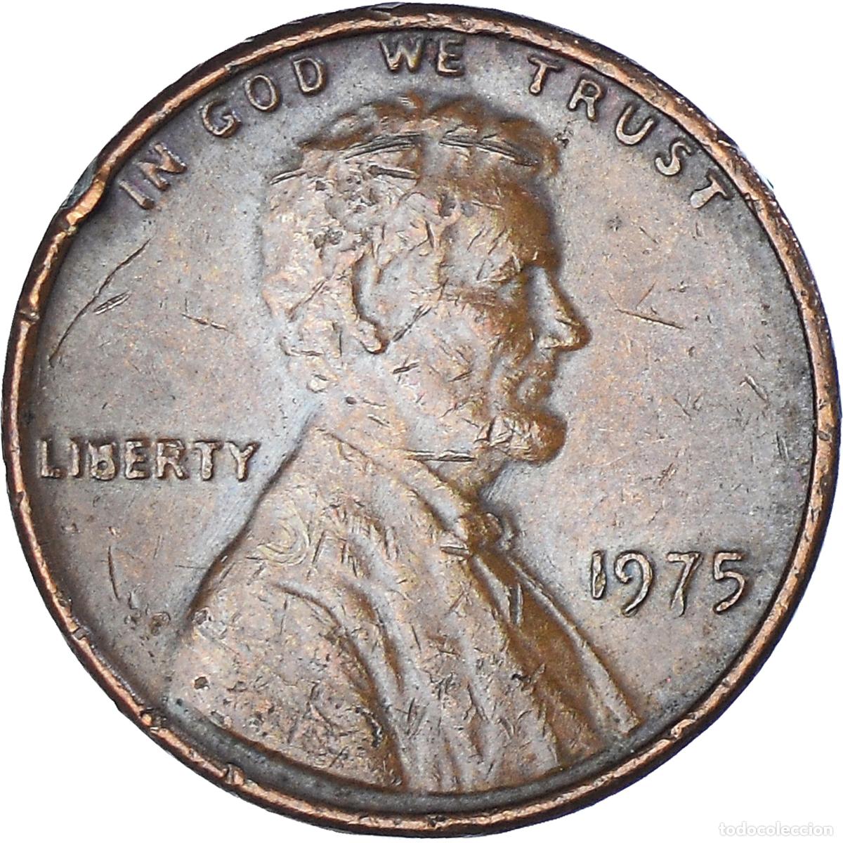 Monedas antiguas de Am&eacute;rica: [#1183339] Moneda, Estados Unidos, Lincoln Cent, Cent, 1975, U.S. Mint, Philadelphia, MBC