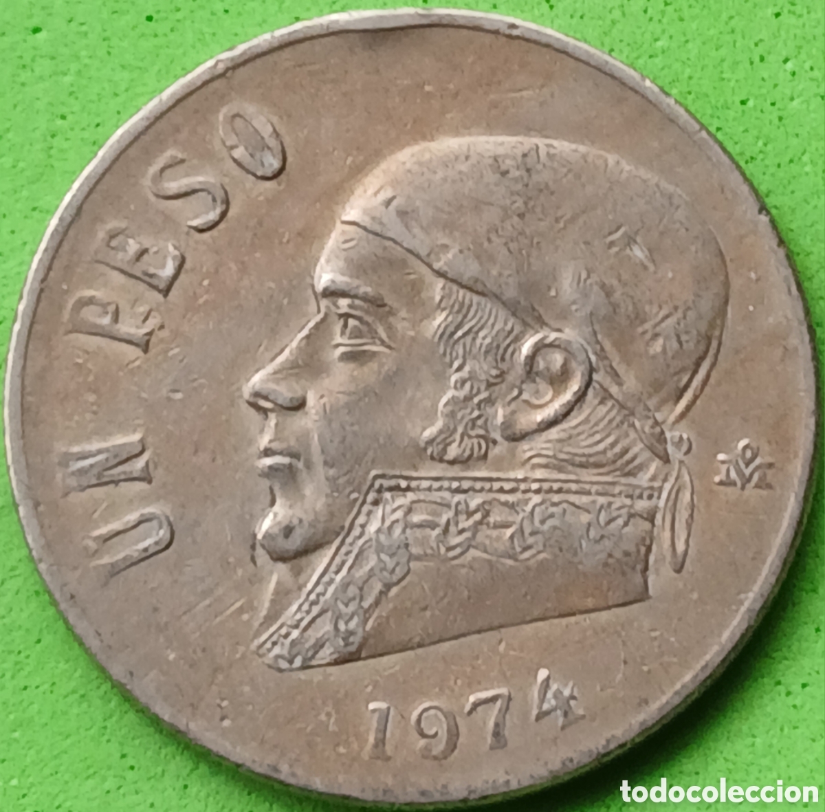 Monedas antiguas de Am&eacute;rica: M&eacute;xico 1 peso 1974 km#460