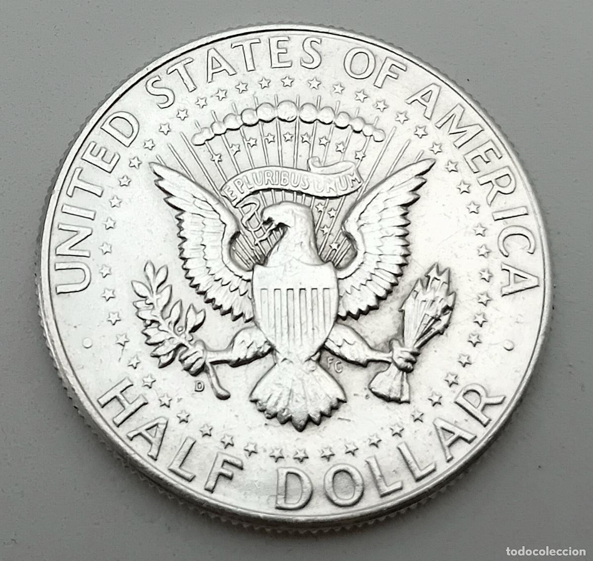 Moedas antigas da Am&eacute;rica: MONEDA DE MEDIO DOLAR PLATA LIBERTY KENNEDY 1964. VER FOTOS Y DESCRIPCION