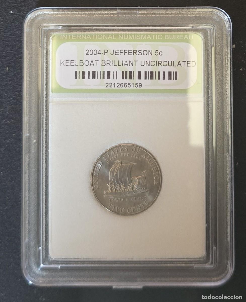 Moedas antigas da Am&eacute;rica: MONEDA DE ESTADOS UNIDOS 5 Cents 2004 P - Jefferson 5c - Sin circular