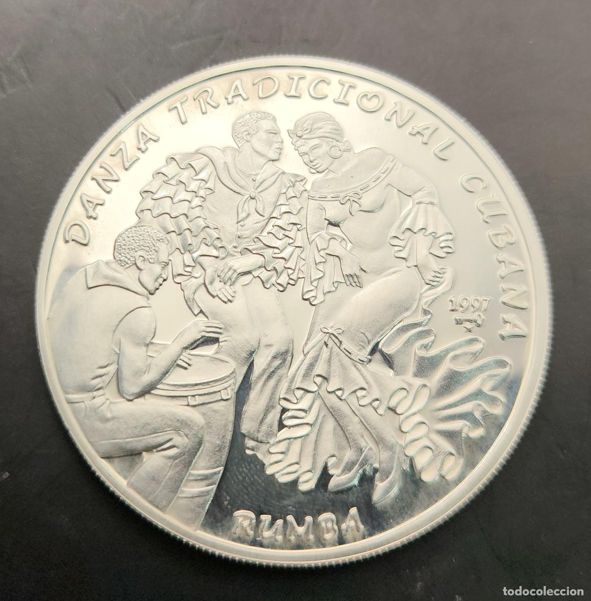 Monedas antiguas de Am&eacute;rica: CUBA A&Ntilde;O 1997 10 PESOS PLATA (925) &rdquo; ENCUENTRO ENTRE DOS MUNDOS &rdquo;