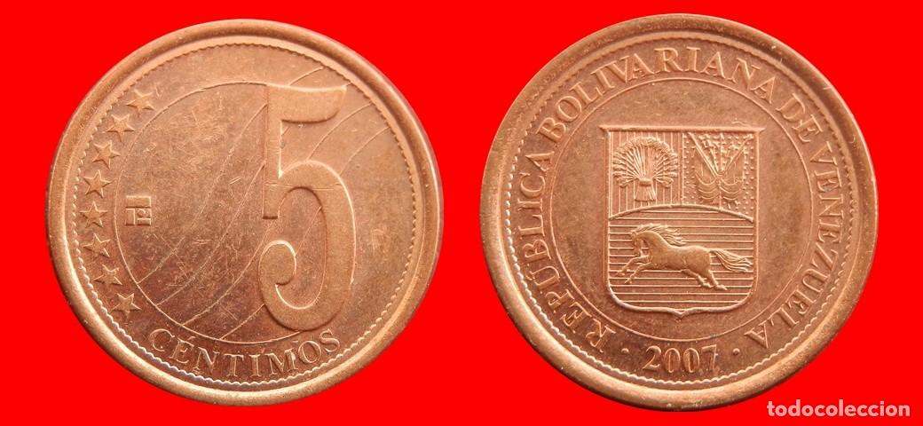 Monedas antiguas de Am&eacute;rica: 5 CENTIMOS 2007 SIN CIRCULAR VENEZUELA-9991SC