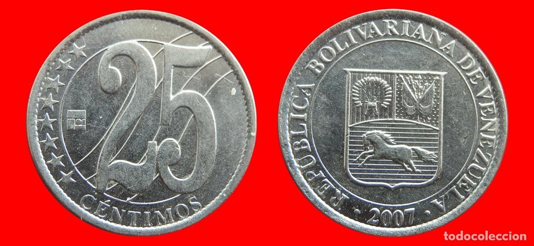 Monedas antiguas de Am&eacute;rica: 25 CENTIMOS 2007 SIN CIRCULAR VENEZUELA-9994SC