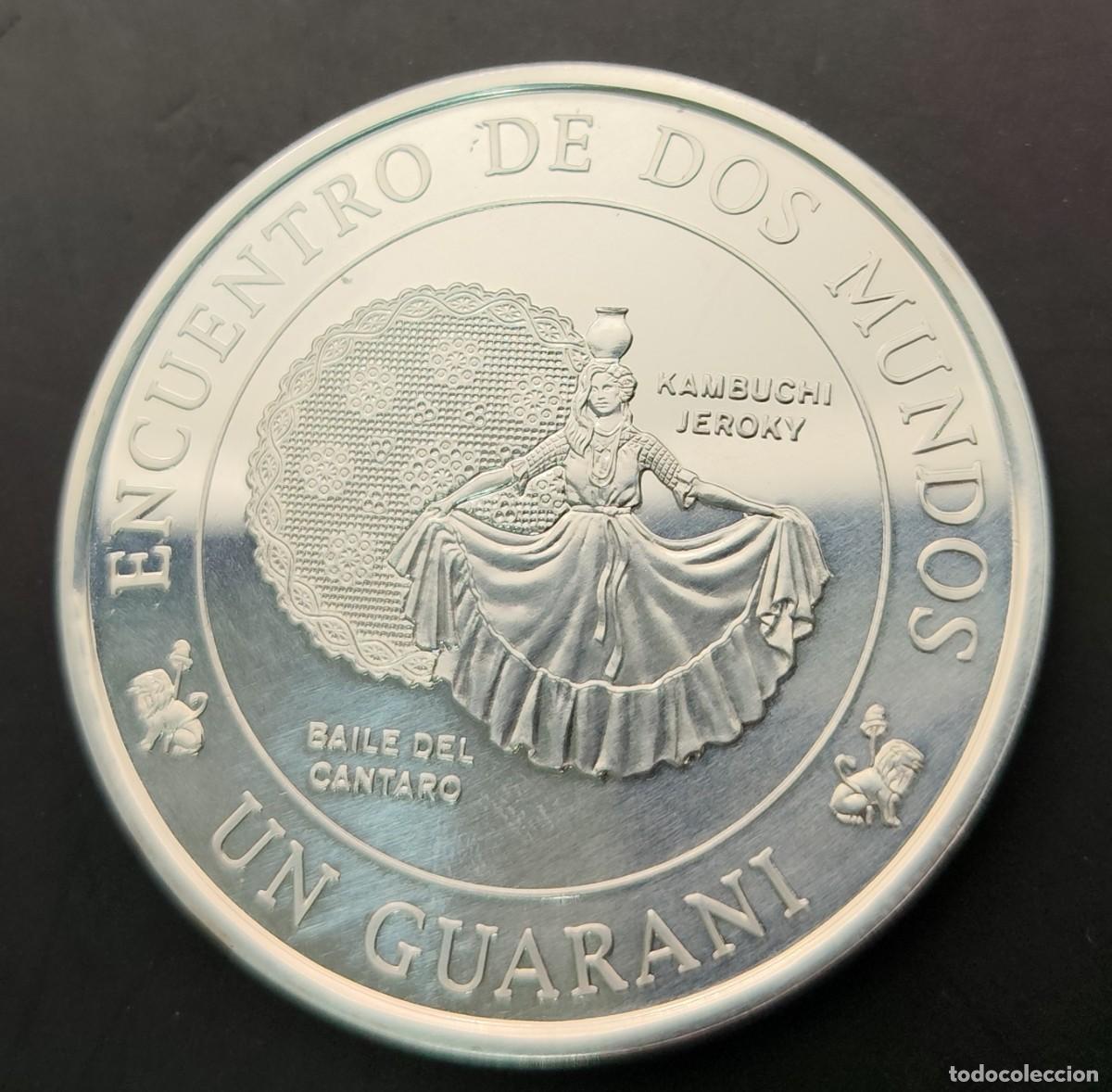 Monedas antiguas de Am&eacute;rica: PARAGUAY A&Ntilde;O 1997 UN GUARANI PLATA ( 925 ) &rdquo; III SERIE IBEROAMERINA