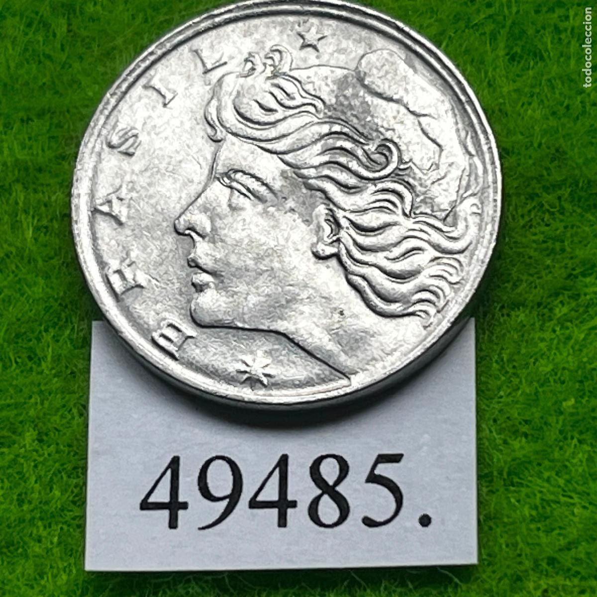 Monedas antiguas de Am&eacute;rica: Brasil 1 c&eacute;ntimo 1967 - Foto 2