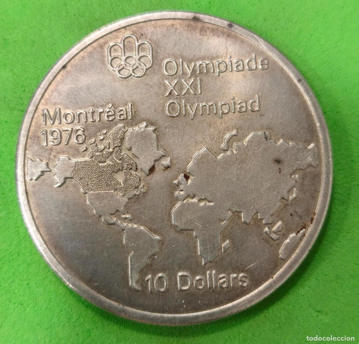 Monedas antiguas de Am&eacute;rica: CANADA. A&Ntilde;O 1973. ISABEL II. 10 DOLLARS PLATA OLIMPIADA DE CANADA. PESO 48,6 GR